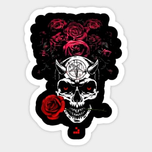 Skull'N Roses Alternative Version Sticker